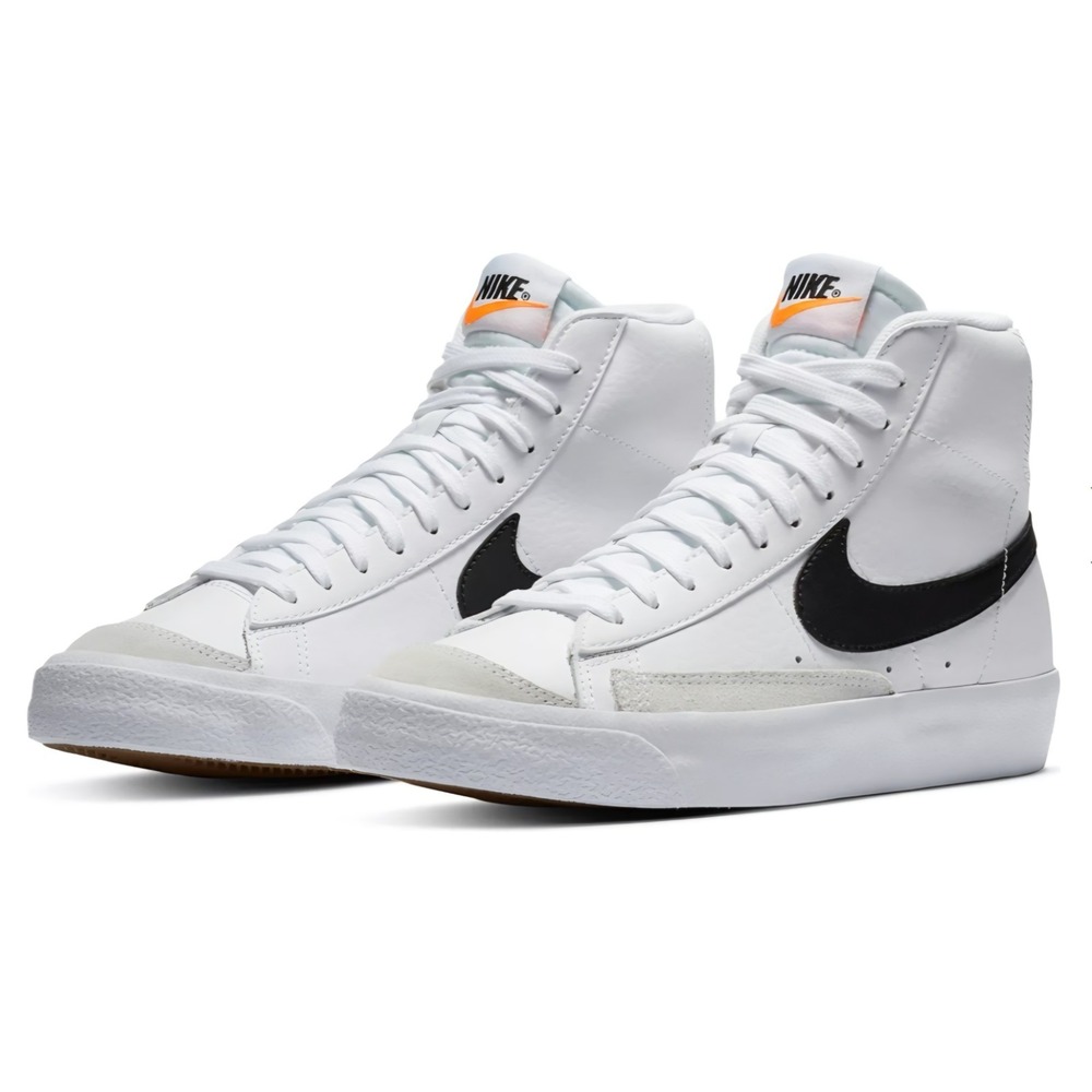Nike Blazer Mid '77 Vintage Shoes White Black Sail‎ BQ6806-100 Men's Size 13